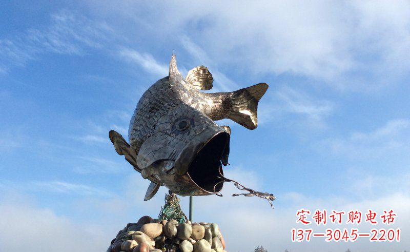 辽阳不锈钢鲤鱼雕塑传承中国传统文化
