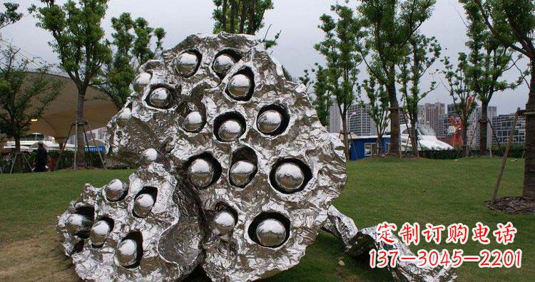 辽阳不锈钢莲蓬景观雕塑1