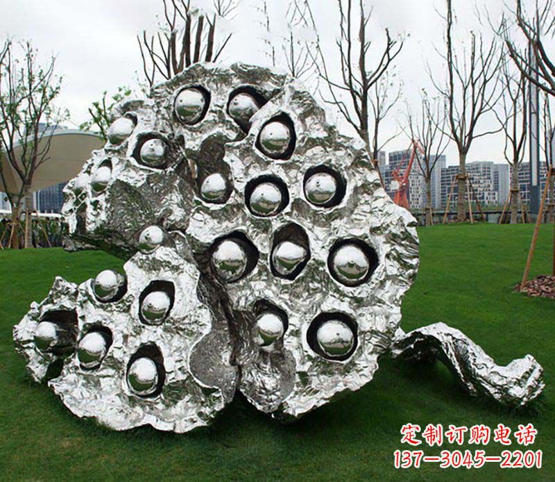辽阳不锈钢莲蓬植物雕塑