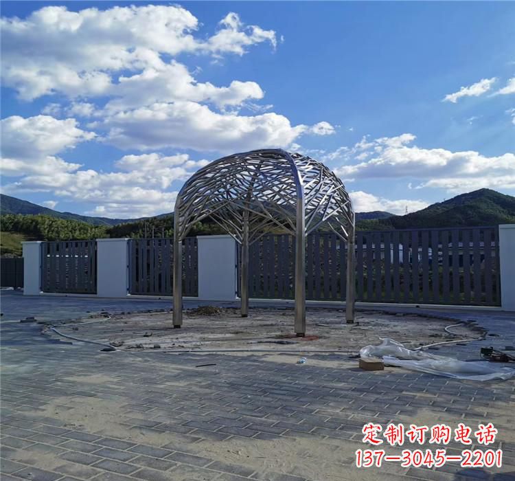 辽阳不锈钢凉亭雕塑