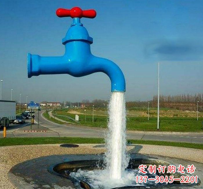 辽阳不锈钢流水的水龙头雕塑