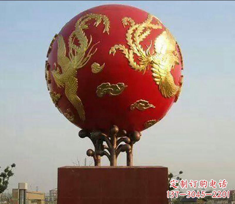 辽阳不锈钢龙凤呈祥雕塑