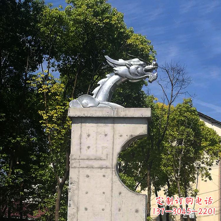 辽阳不锈钢龙头雕塑
