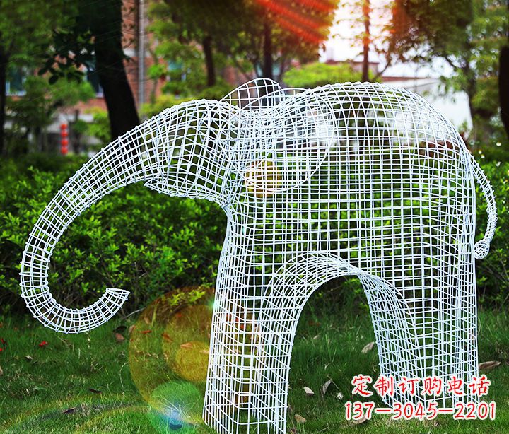 辽阳不锈钢大象雕塑给城市带来美丽的艺术