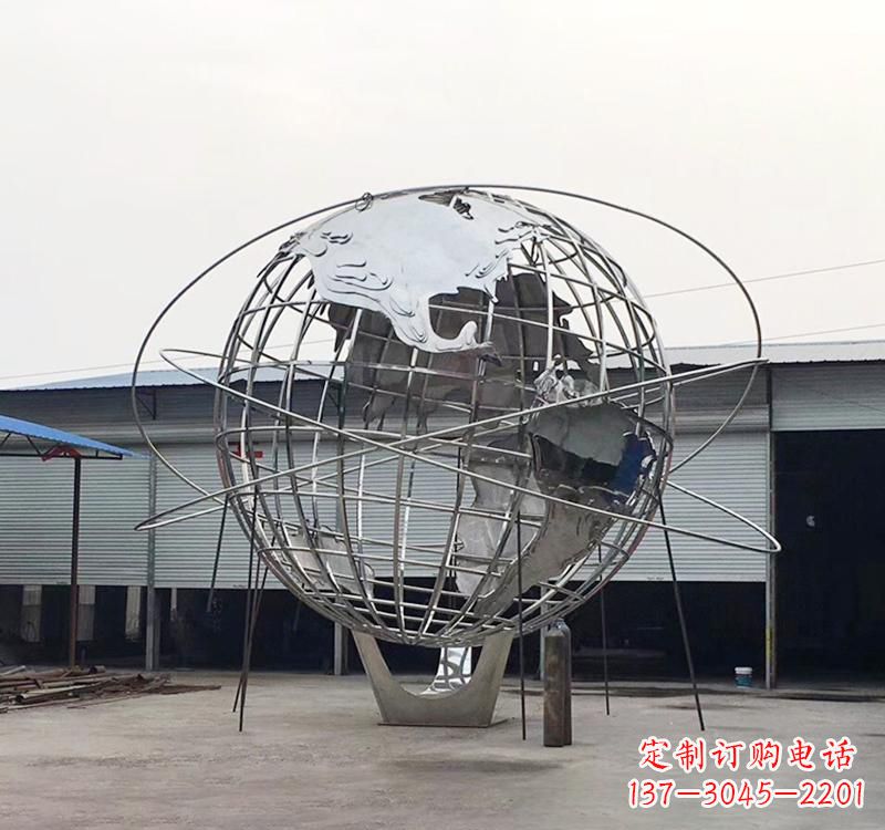 辽阳不锈钢镂空地球雕塑