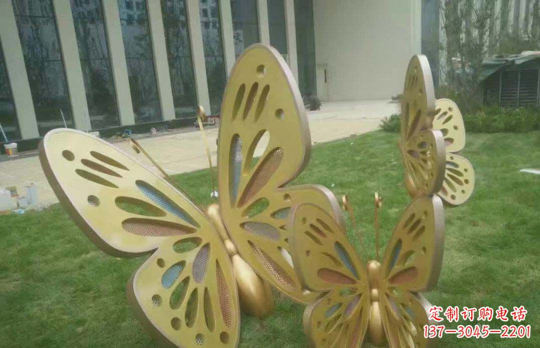 辽阳不锈钢镂空雕刻蝴蝶雕塑
