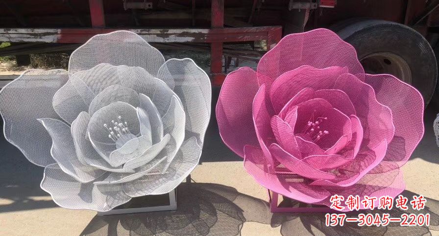 辽阳不锈钢荷花雕塑,给公园带来优雅美景