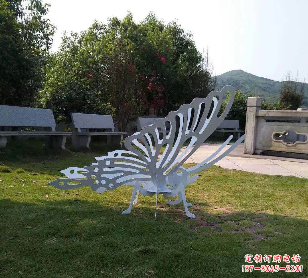 辽阳不锈钢镂空蝴蝶装饰雕塑精美雕塑点缀美好生活