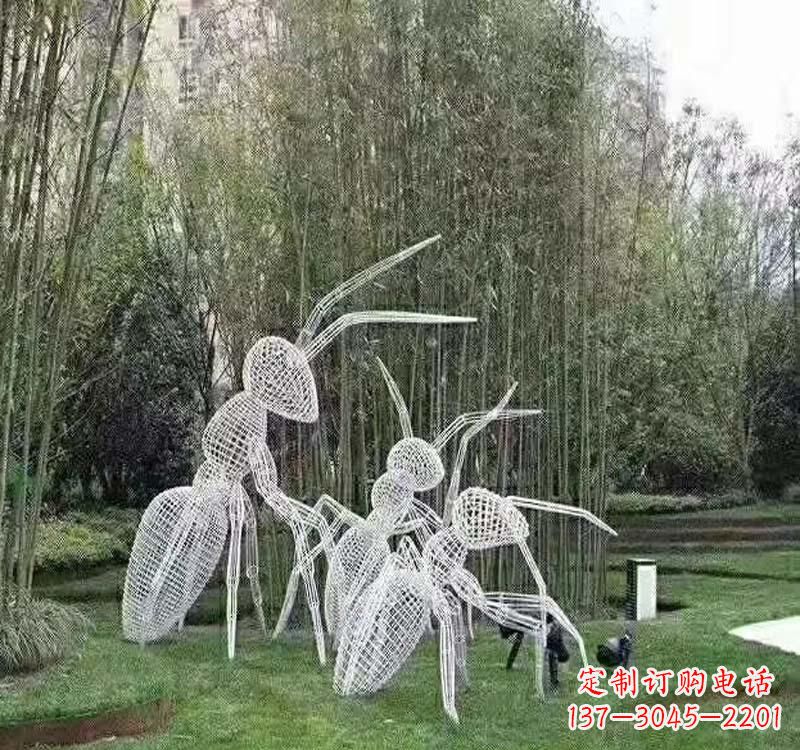 辽阳不锈钢镂空蚂蚁雕塑艺术细节的精彩绝伦