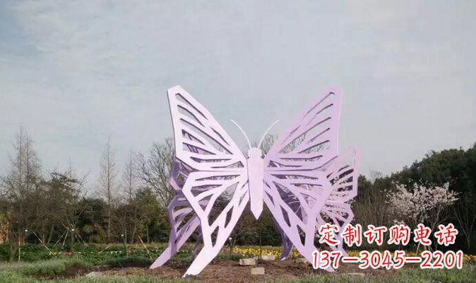 辽阳不锈钢蝴蝶雕塑美丽的艺术装点