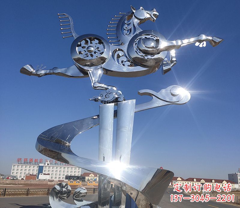 辽阳不锈钢马踏飞燕雕塑——精美的艺术品