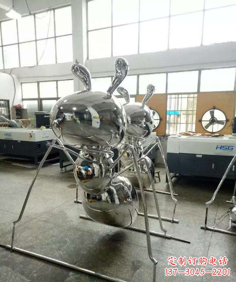 辽阳不锈钢蚂蚁步行街景观雕塑