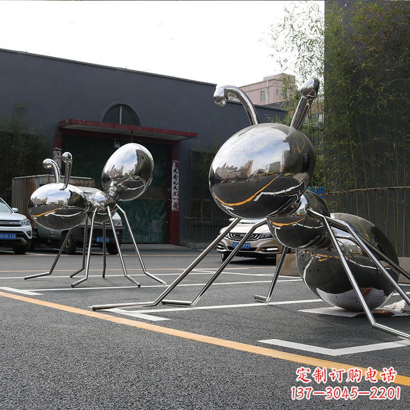 辽阳不锈钢蚂蚁城市街道雕塑摆件
