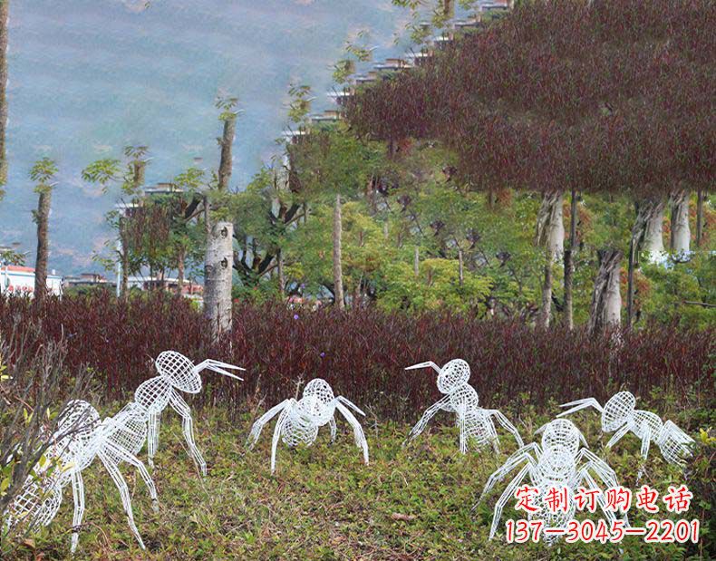 辽阳不锈钢蚂蚁镂空雕塑艺术与自然的完美结合