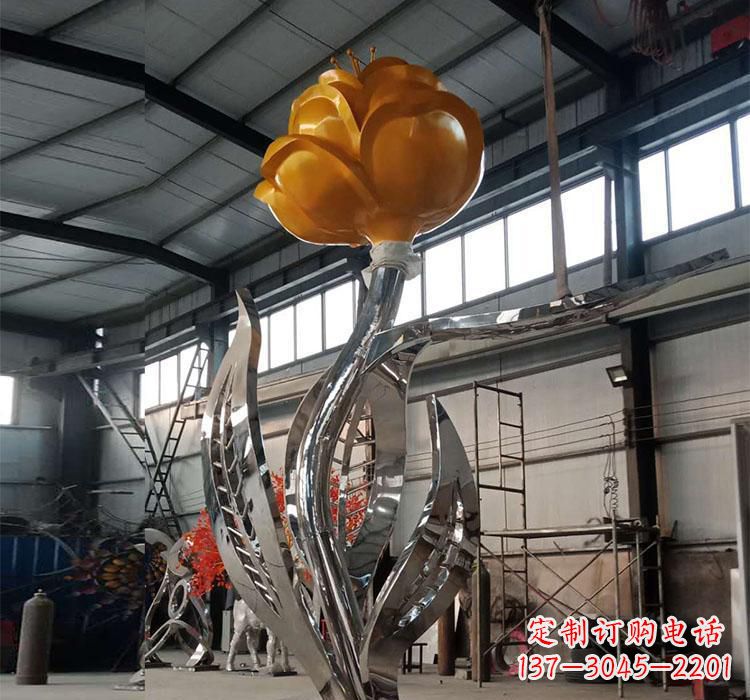 辽阳不锈钢玫瑰花雕塑一款非凡的艺术品
