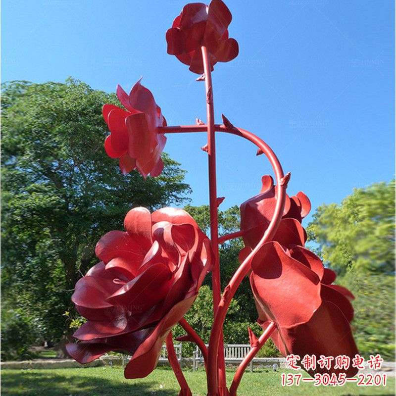 辽阳玫瑰雕塑艺术的精美表达