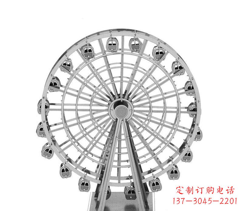 辽阳不锈钢摩天轮雕塑引领城市风采