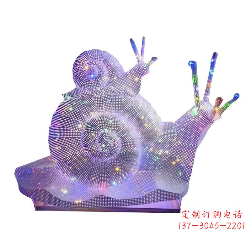 辽阳不锈钢蜗牛雕塑一件精美的艺术品