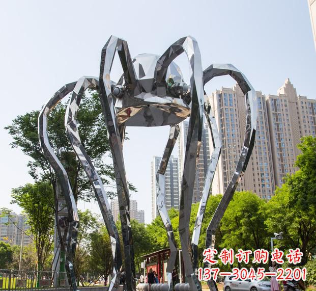 辽阳精致的不锈钢螃蟹雕塑