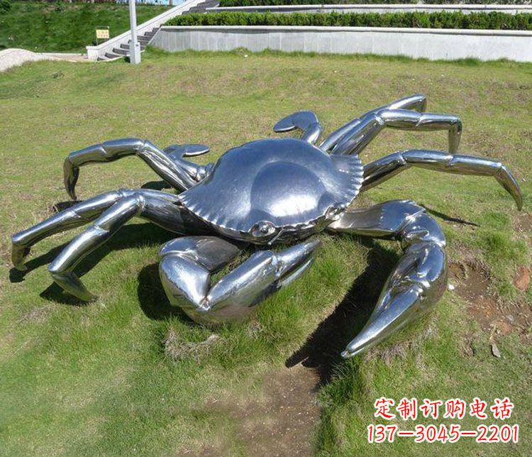 辽阳不锈钢螃蟹雕塑——给景观增添灵动之美