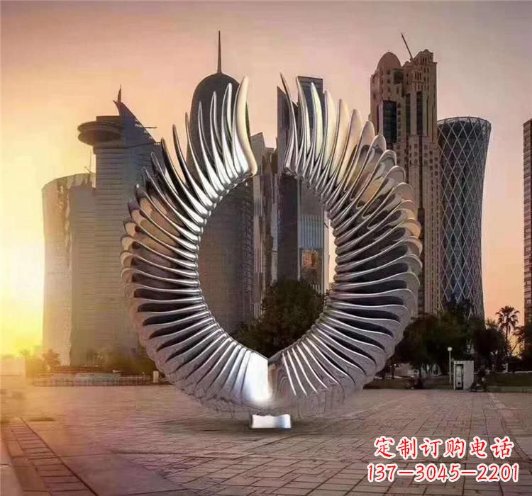 辽阳不锈钢喷泉雕塑灵动的艺术美学