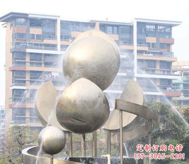 辽阳不锈钢喷泉雕塑美丽与自然的完美结合
