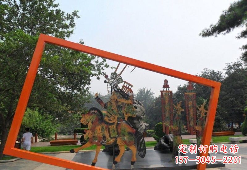 辽阳不锈钢皮影戏雕塑传承民间文化的艺术精粹