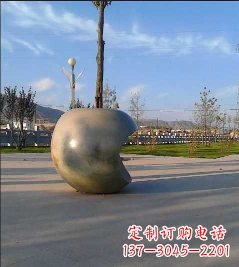 辽阳不锈钢苹果雕塑艺术与现实的完美结合