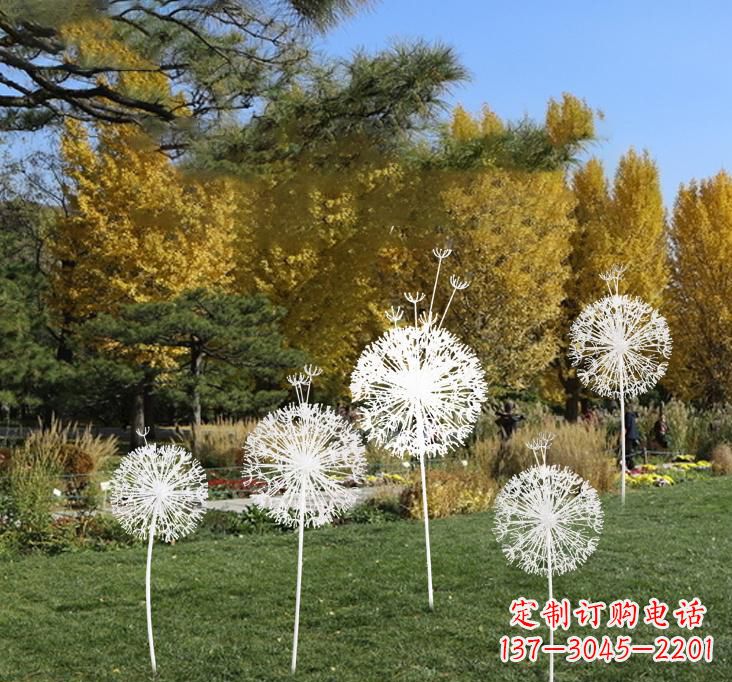 辽阳不锈钢蒲公英景观雕塑艺术与美的完美结合