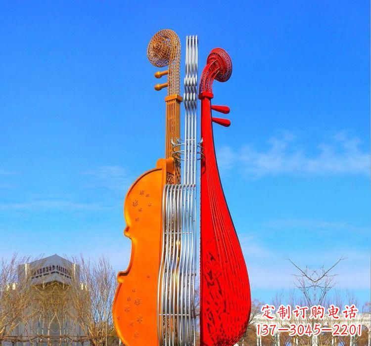 辽阳不锈钢琴雕塑