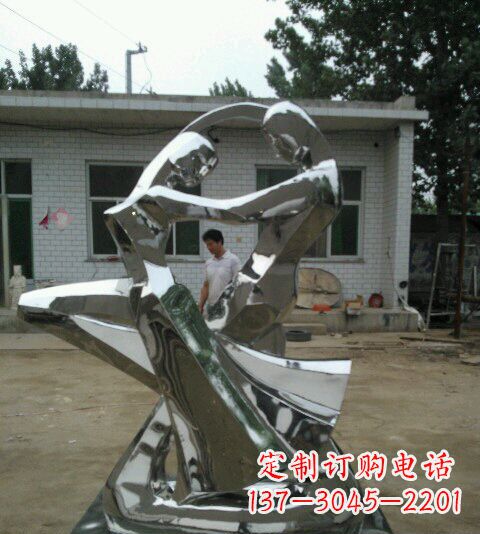 辽阳不锈钢情侣跳舞雕塑