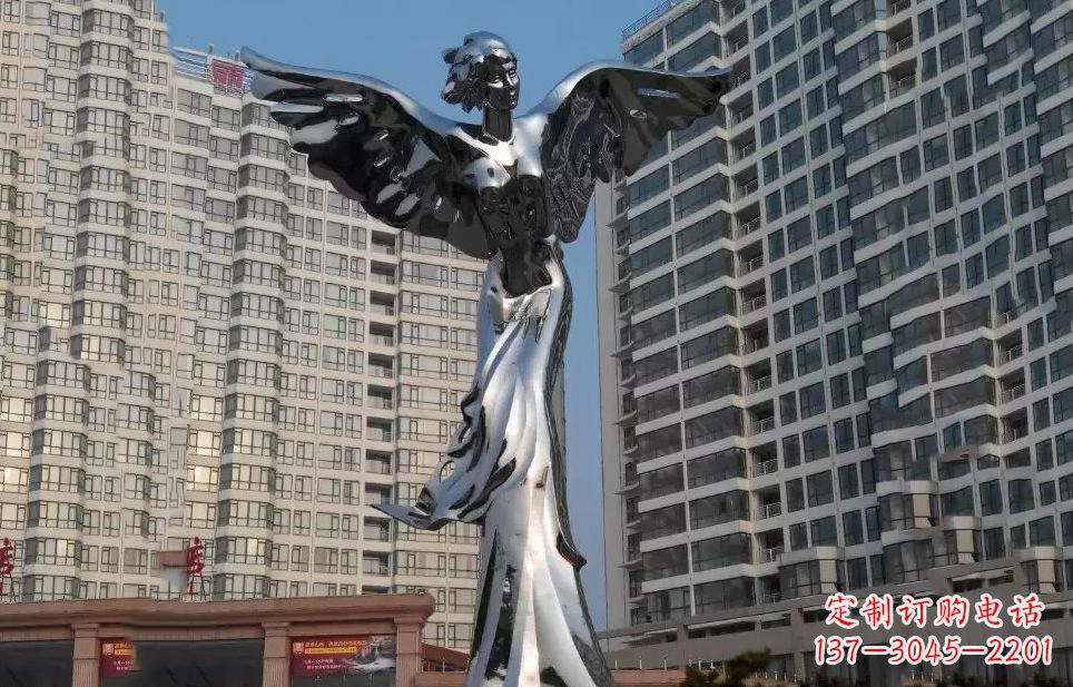 辽阳不锈钢人物天使雕塑