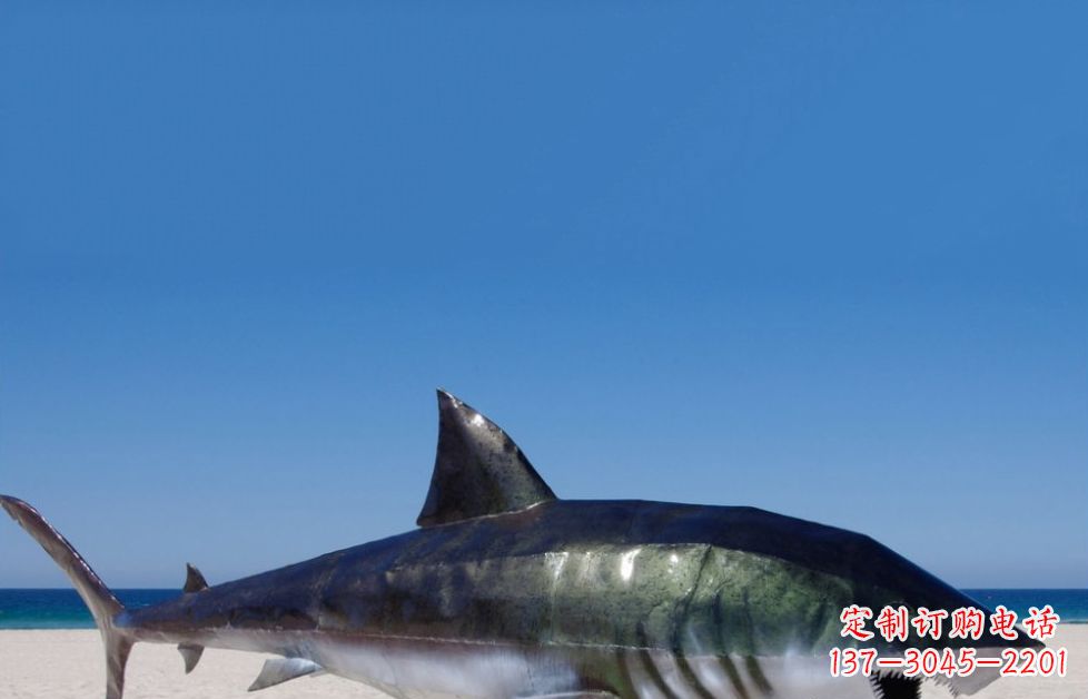 辽阳不锈钢鲨鱼海边动物雕塑