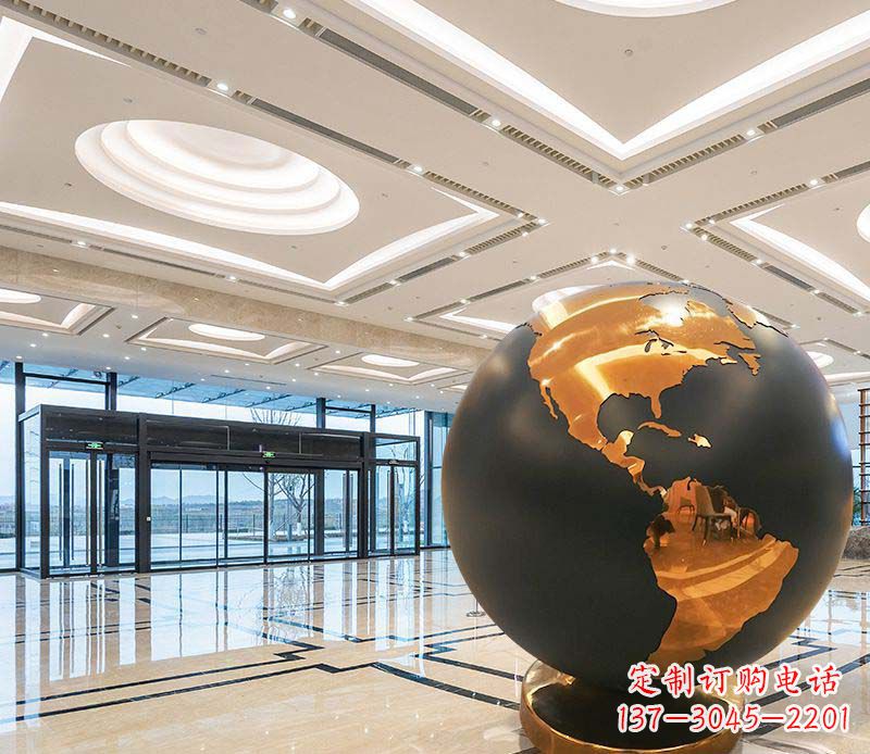 辽阳不锈钢地球仪雕塑精美绝伦