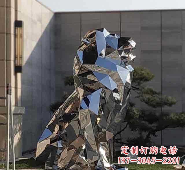 辽阳不锈钢狮子雕塑象征力量与美丽