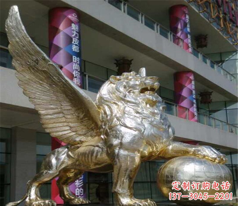 辽阳不锈钢狮子雕塑象征力量与美