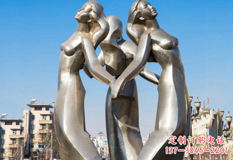 辽阳不锈钢女孩雕塑