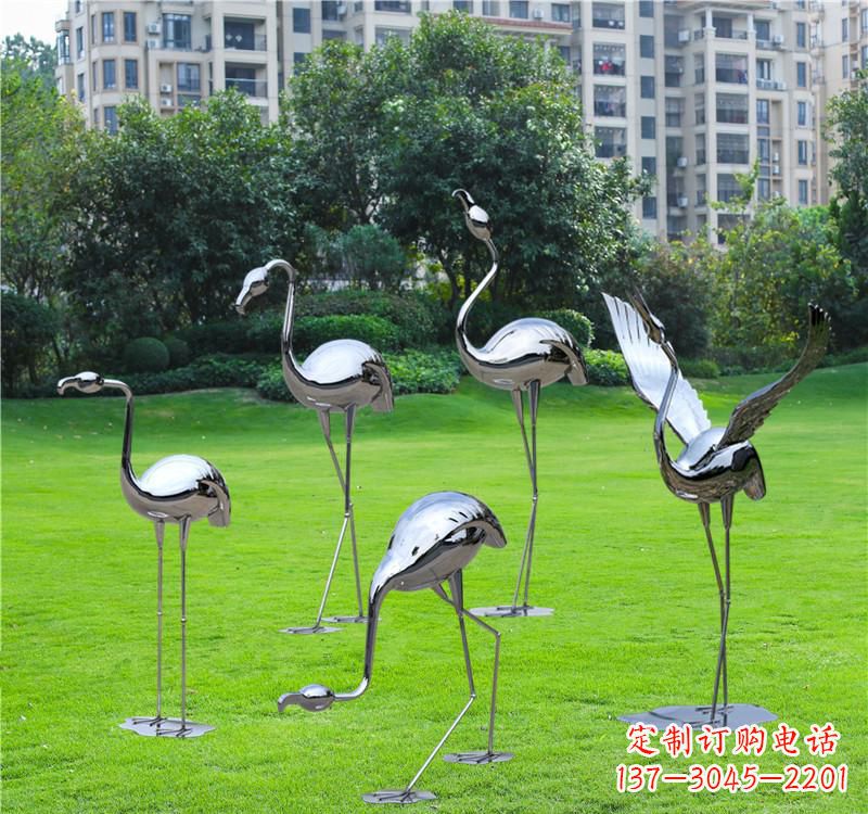 辽阳不锈钢仙鹤雕塑——传承中华文化精髓