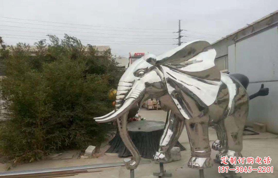 辽阳大象雕塑为售楼部装饰点缀