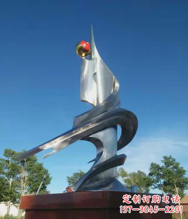 辽阳利用不锈钢创作书籍雕塑