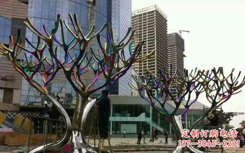 辽阳不锈钢树枝景观雕塑
