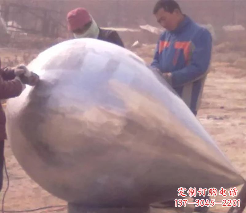 辽阳不锈钢水滴广场雕塑