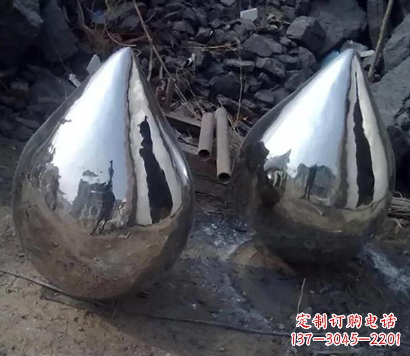 辽阳不锈钢水滴景观雕塑