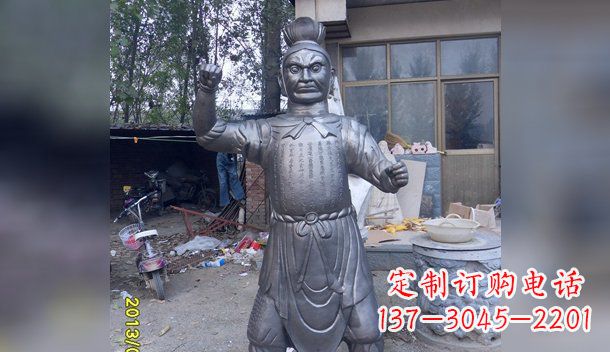 辽阳不锈钢四大天王雕塑神圣守护者