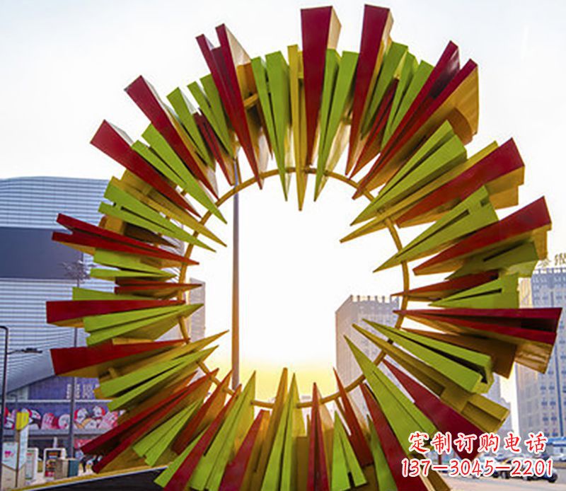 辽阳不锈钢太阳花广场景观雕塑