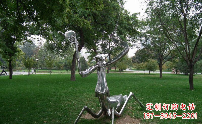 辽阳不锈钢螳螂动物雕塑
