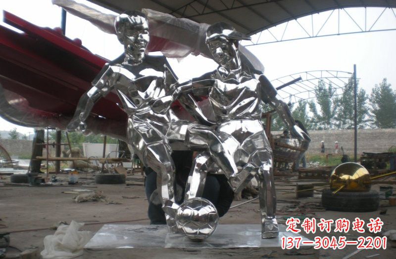 辽阳不锈钢足球雕塑精美的艺术品