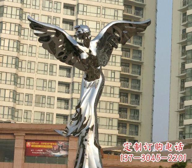 辽阳不锈钢天使雕塑