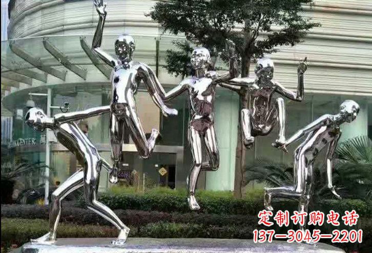 辽阳勇敢跳跃的儿童雕塑
