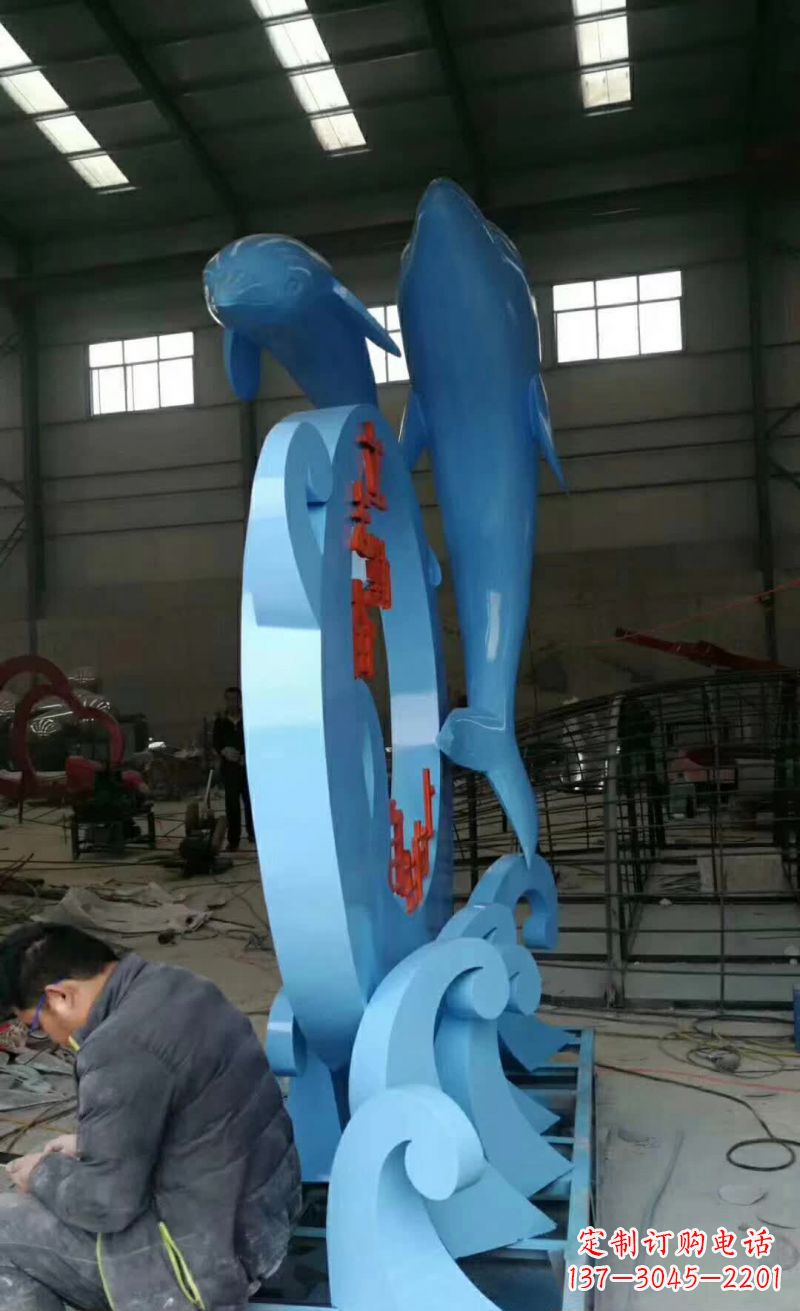 辽阳不锈钢海豚雕塑精致优雅的艺术品